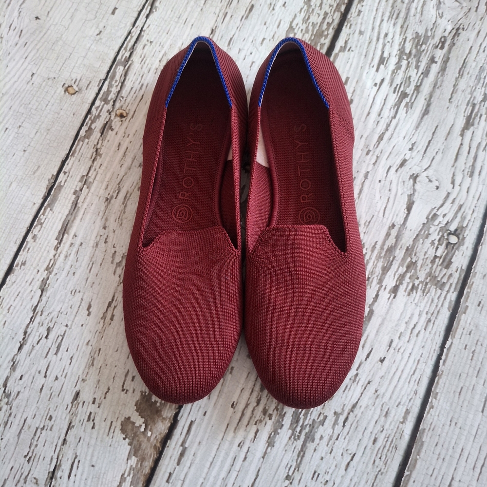Rothy's Burgundy Slip-On Flats